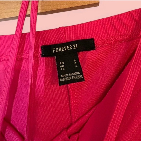 Pink Tie Flare Pants - Picture 3 of 5